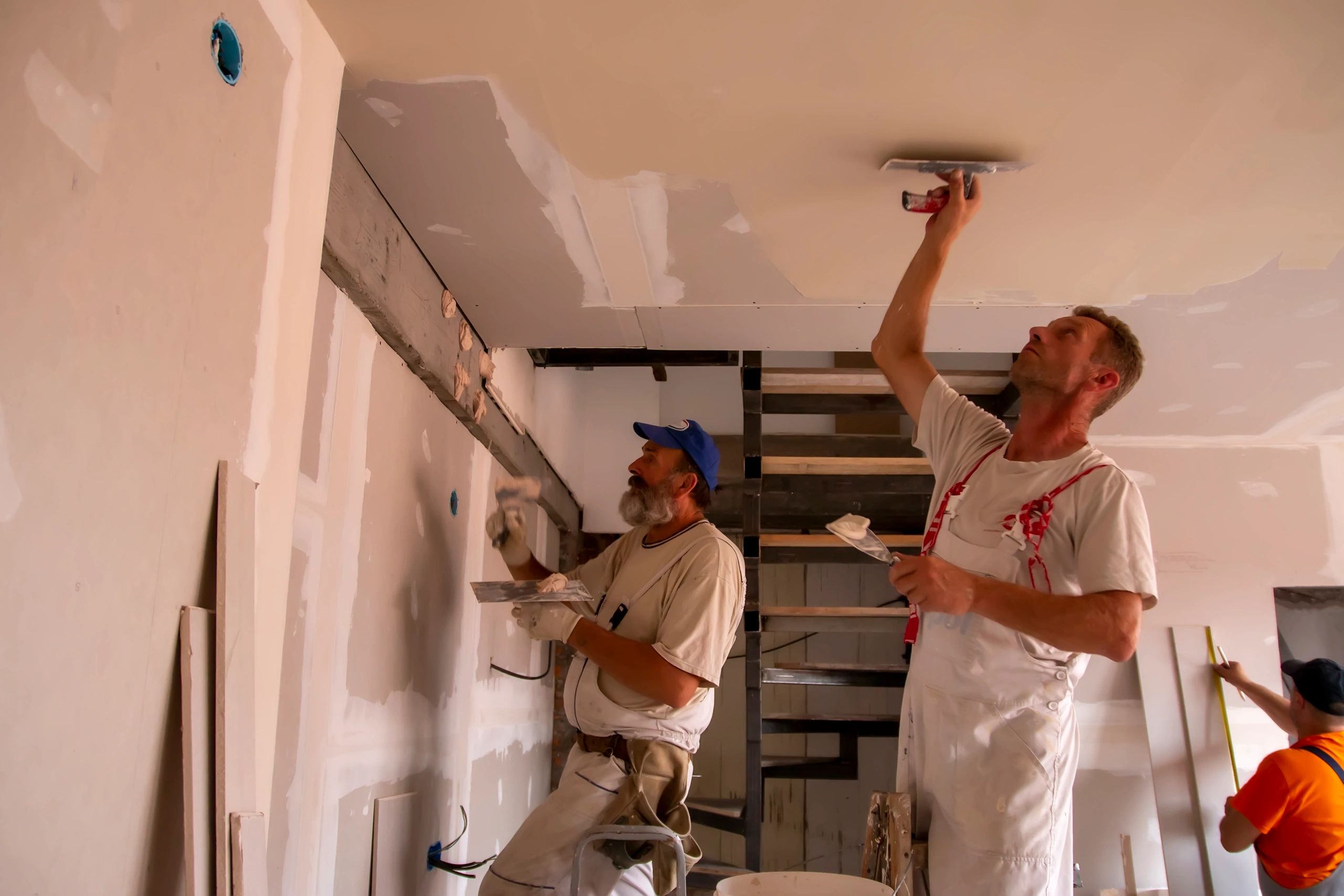 handyman team working home improvement